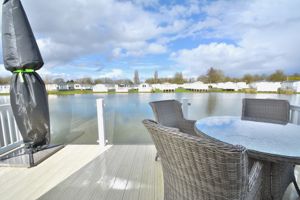 Sun deck overlooking lake- click for photo gallery